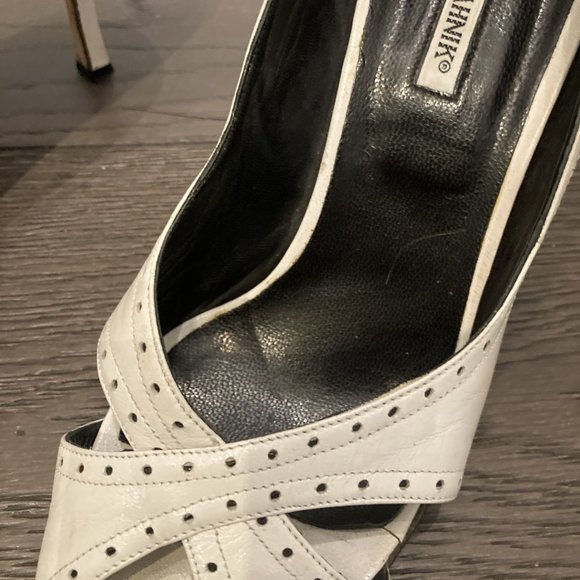 Manolo Blahnik white heel (39.5) - Picture 4 of 9